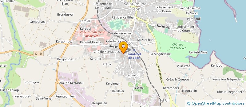 localisation de l'entreprise PIERRE JACQ PRIMEURS  SAINT-POL-DE-LEON