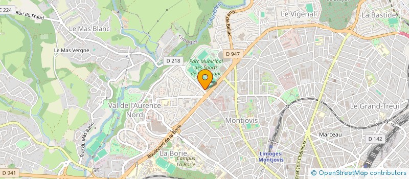 localisation de l'entreprise PIERRE JACQUES INVEST. à LIMOGES
