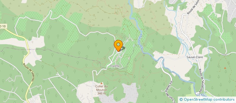 localisation de l'entreprise PIERRE JAUNE  FLAYOSC