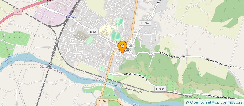 localisation de l'entreprise PIERRE JOSSET  LIVRON-SUR-DROME