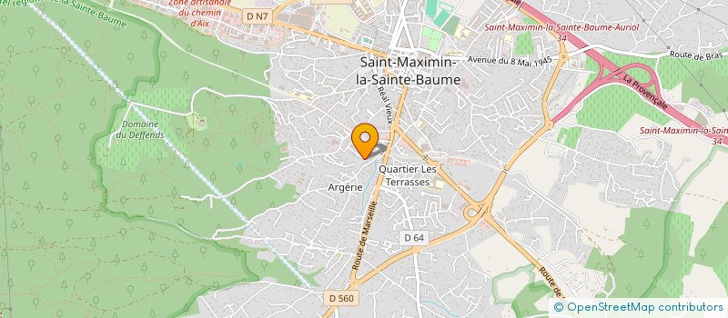localisation de l'entreprise PIERRE JOUFFRET S A S à SAINT-MAXIMIN-LA-SAINTE-BAUME