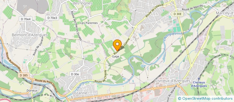 localisation de l'entreprise PIERRE JOURDAN DIFFUSION  VAL D'OINGT