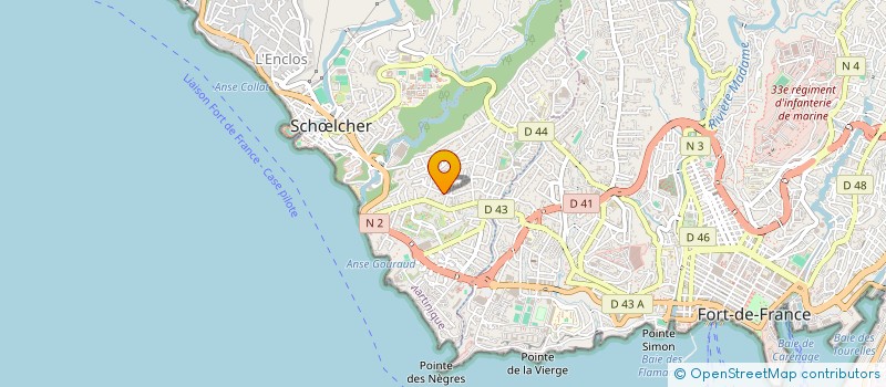 localisation de l'entreprise PIERRE JULLIAN,SEVERINE LUCENA-SERRANO,GAETAN  BEAUREGARD COMMISSAIRES DE JUSTICE ASSOCIES  SCHOELCHER