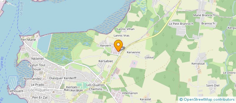localisation de l'entreprise PIERRE LE SAUSSE  LOCMIQUELIC