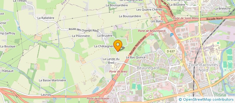 localisation de l'entreprise PIERRE LECRENAIS CONSEILS à RENNES