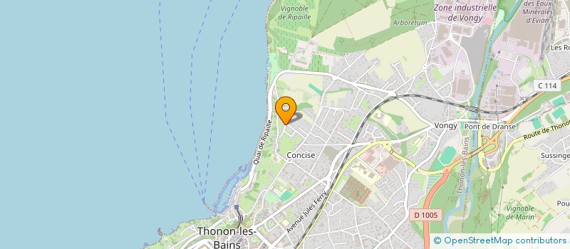 localisation de l'entreprise PIERRE LEHMANN CONSULTING à THONON-LES-BAINS