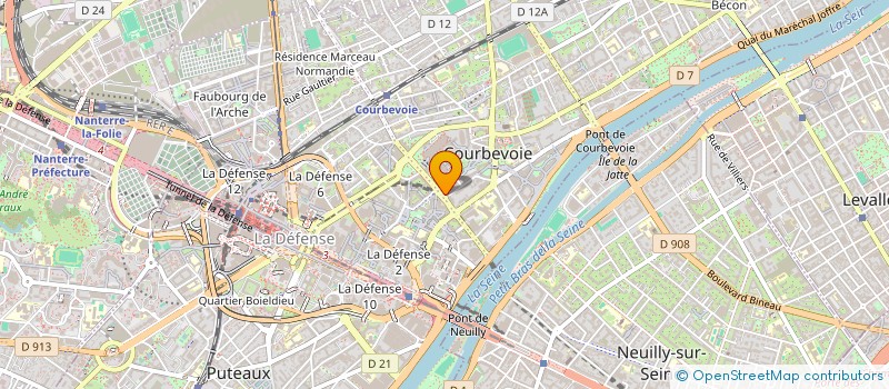 localisation de l'entreprise PIERRE LOUIS à COURBEVOIE