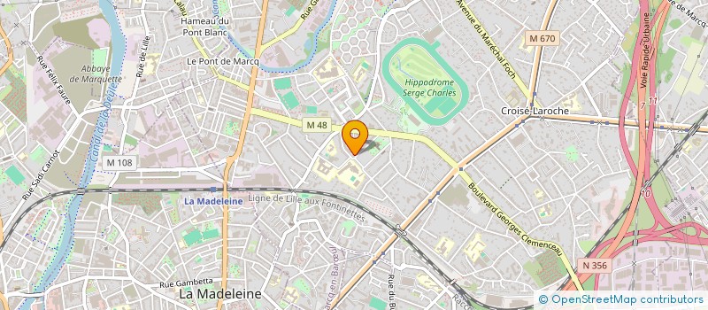 localisation de l'entreprise PIERRE M à MARCQ-EN-BARŒUL