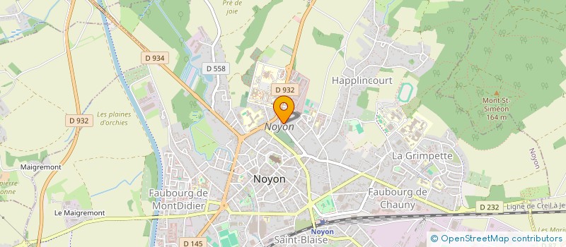 localisation de l'entreprise PIERRE MACAIGNE  NOYON