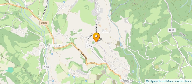 localisation de l'entreprise PIERRE MARCEL  PLANIOLES