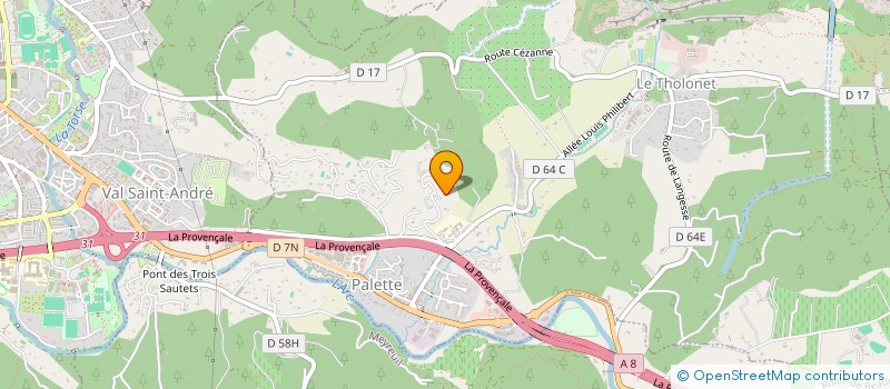 localisation de l'entreprise PIERRE & MARIE  LE THOLONET