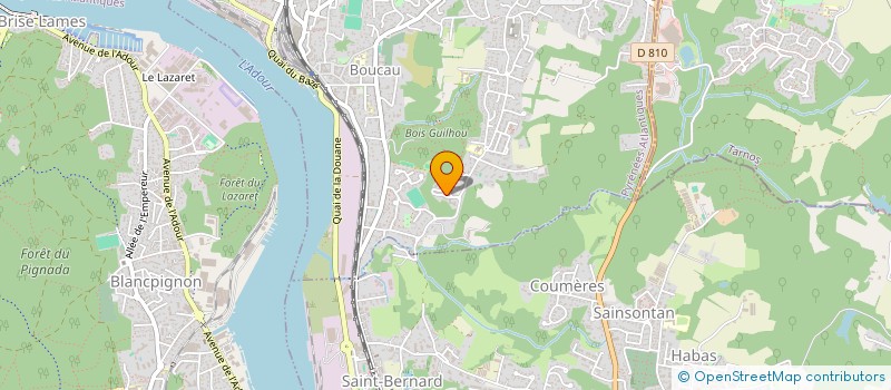 localisation de l'entreprise PIERRE MARIN  BOUCAU