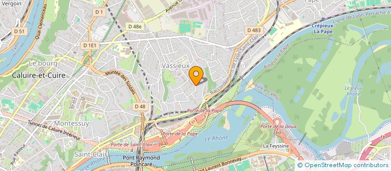 localisation de l'entreprise PIERRE MARINE  CALUIRE-ET-CUIRE