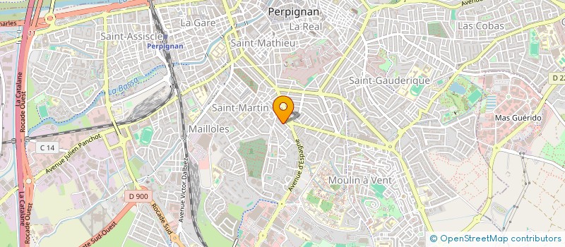 localisation de l'entreprise PIERRE & MARJORIE - IMMOBILIER  PERPIGNAN