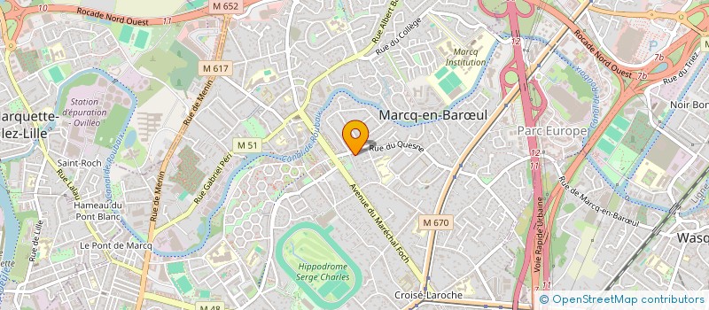 localisation de l'entreprise PIERRE MARTEL TCJR à MARCQ-EN-BARŒUL