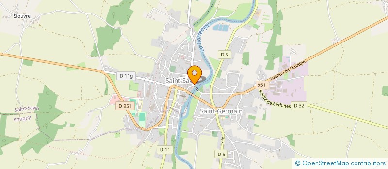 localisation de l'entreprise PIERRE MARTIN  SAINT-SAVIN