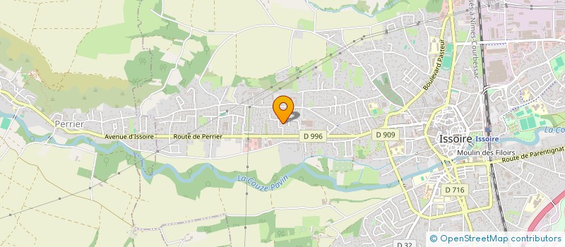 localisation de l'entreprise PIERRE MELLARD  ISSOIRE