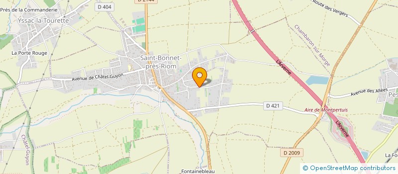 localisation de l'entreprise PIERRE MENUISERIE à SAINT-BONNET-PRES-RIOM
