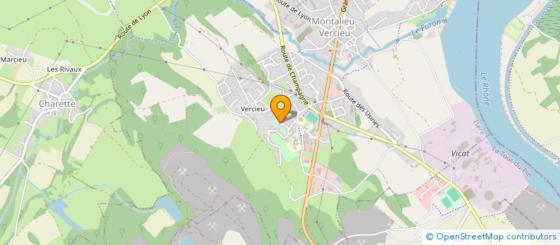 localisation de l'entreprise PIERRE MENUISERIE  MONTALIEU-VERCIEU
