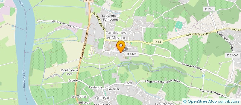 localisation de l'entreprise PIERRE MOTOCULTURE  CAMBLANES-ET-MEYNAC