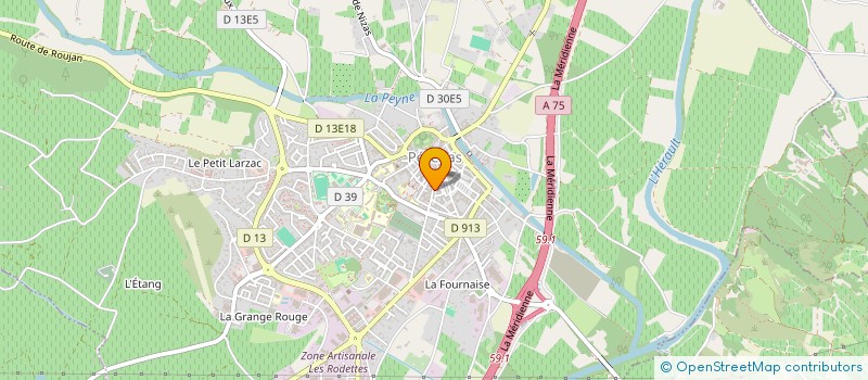 localisation de l'entreprise PIERRE OLIVIER à PEZENAS