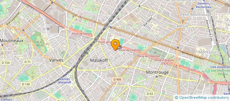 localisation de l'entreprise PIERRE-OLIVIER BONNASSE  MALAKOFF