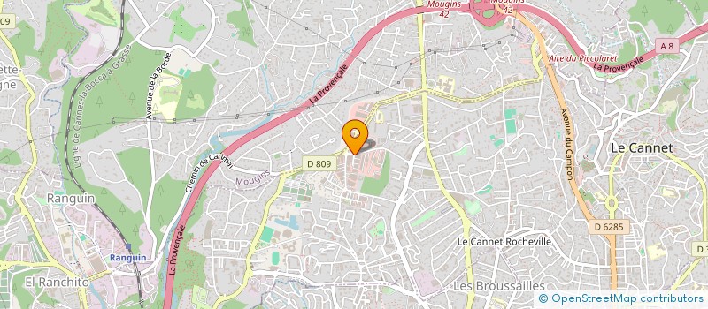 localisation de l'entreprise PIERRE OVERALL  LE CANNET