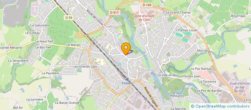 localisation de l'entreprise PIERRE PACAUD CONCEPT à CLISSON