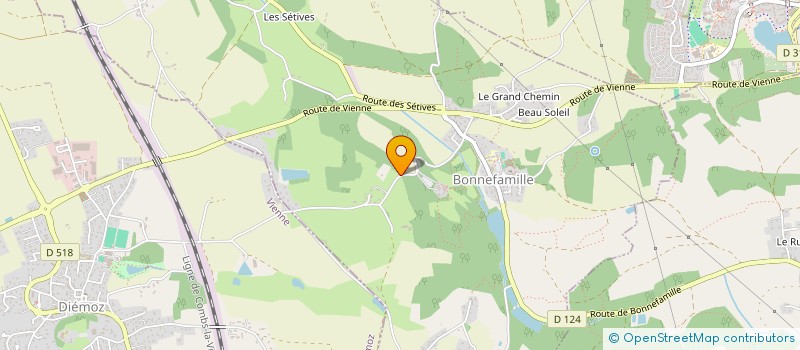 localisation de l'entreprise PIERRE PAYSAGE CONCEPT  BONNEFAMILLE