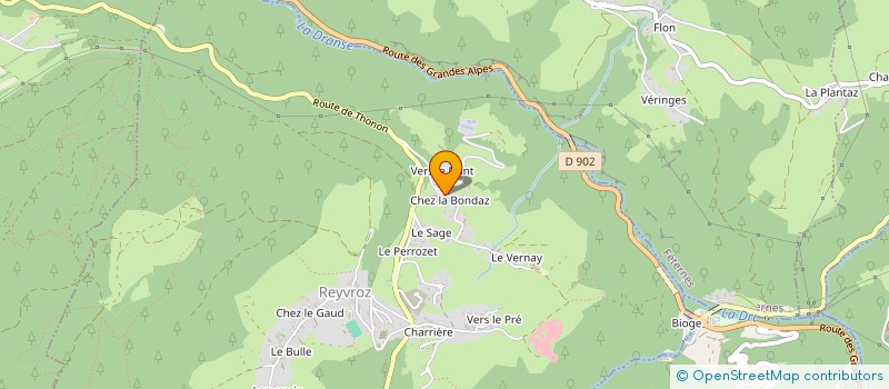 localisation de l'entreprise PIERRE PERRIN S.A.S. à REYVROZ