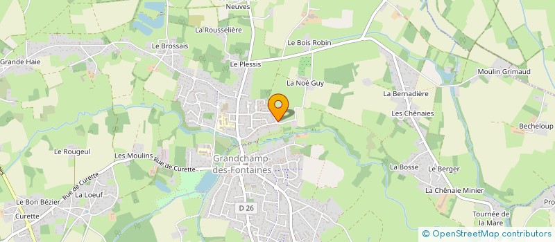 localisation de l'entreprise PIERRE PLATE  GRANDCHAMP-DES-FONTAINES