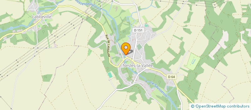 localisation de l'entreprise PIERRE POUPARD  NESLES-LA-VALLEE