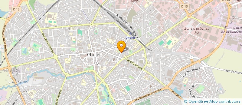 localisation de l'entreprise PIERRE RABJEAU EDITEUR à CHOLET