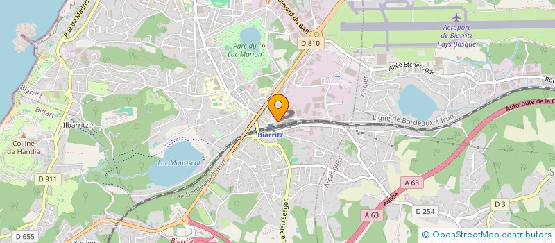 localisation de l'entreprise PIERRE REIGNIER HOLDING à BIARRITZ