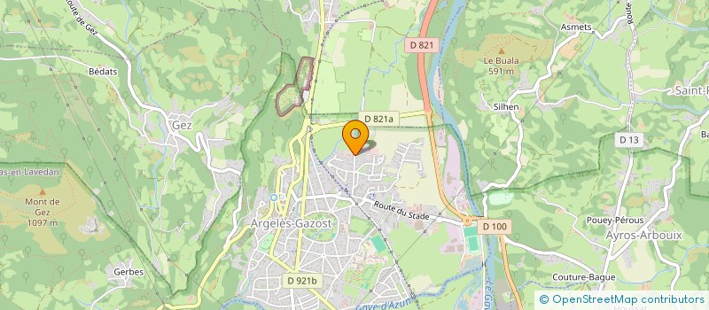 localisation de l'entreprise PIERRE & ROSE  ARGELES-GAZOST