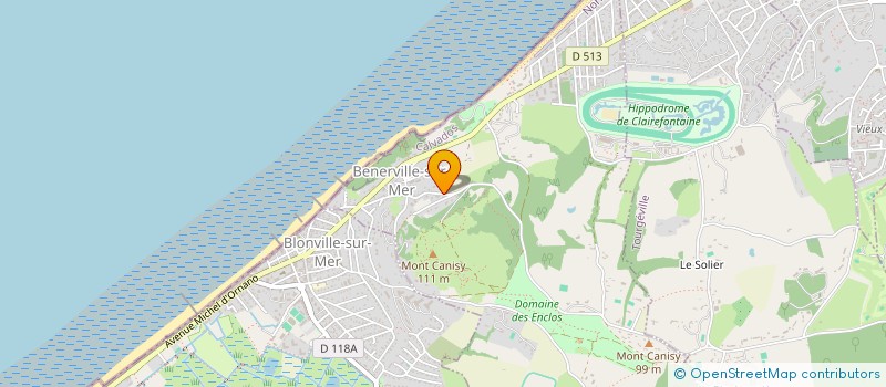 localisation de l'entreprise PIERRE SARL  BENERVILLE-SUR-MER