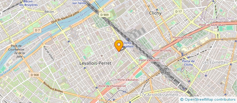 localisation de l'entreprise PIERRE SAS à LEVALLOIS-PERRET