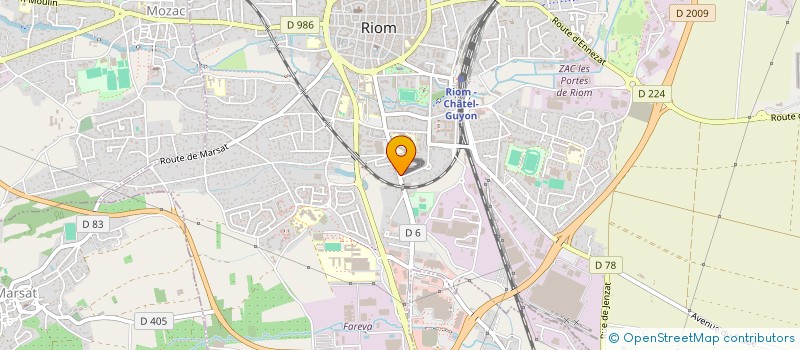 localisation de l'entreprise PIERRE SCI  RIOM