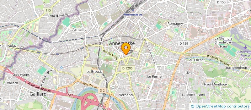 localisation de l'entreprise PIERRE SIBILLE ET ASSOCIES à ANNEMASSE