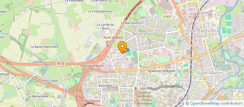 localisation de l'entreprise PIERRE-SIMON DE LAPLACE  RENNES