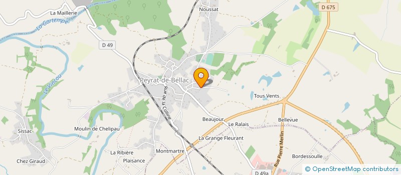 localisation de l'entreprise PIERRE SIMONE à PEYRAT-DE-BELLAC