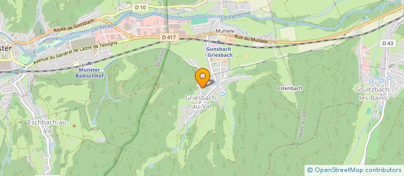 localisation de l'entreprise PIERRE SINGER IMMOBILIER  GRIESBACH-AU-VAL