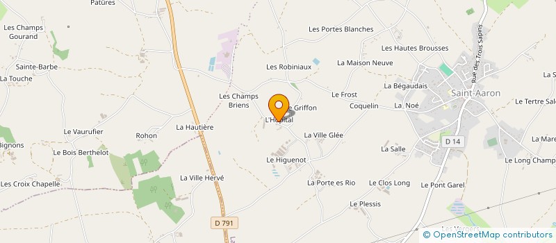 localisation de l'entreprise PIERRE TERRE CHAUX MACONNERIE à LAMBALLE-ARMOR