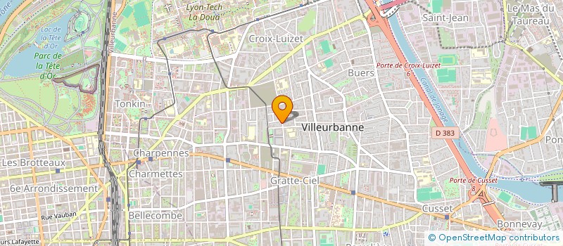 localisation de l'entreprise PIERRE TERRE NATURE  VILLEURBANNE