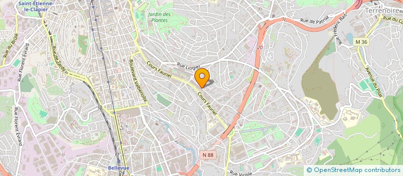 localisation de l'entreprise PIERRE TROUILLET INVESTISSEMENTS à SAINT-ETIENNE