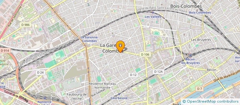 localisation de l'entreprise PIERRE VERNE à LA GARENNE-COLOMBES