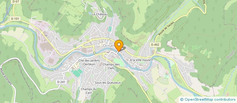 localisation de l'entreprise PIERRE VERNIER IMMOBILIER à ORNANS