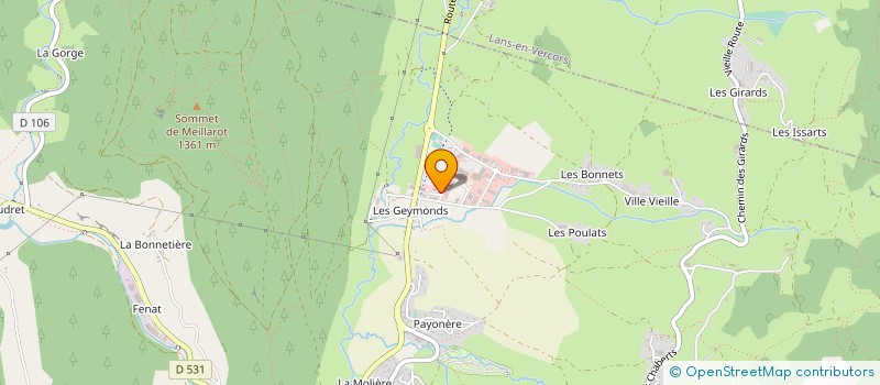 localisation de l'entreprise PIERRE VIRARI  VILLARD-DE-LANS