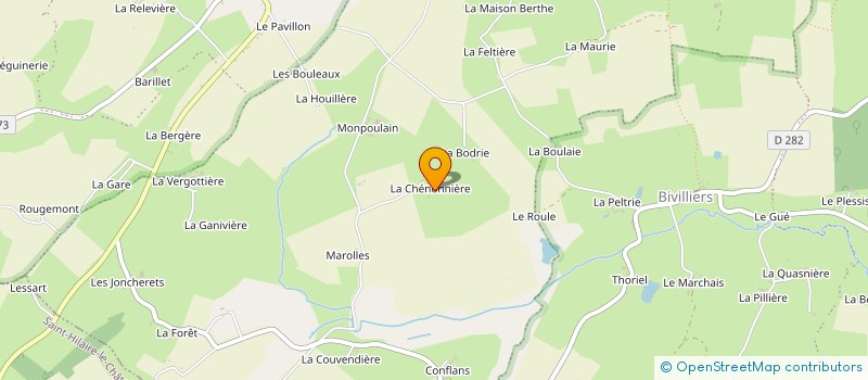 localisation de l'entreprise PIERRE VOISIN à TOUROUVRE AU PERCHE