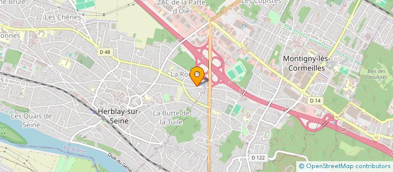 localisation de l'entreprise PIERRE VTC SERVICE  HERBLAY-SUR-SEINE